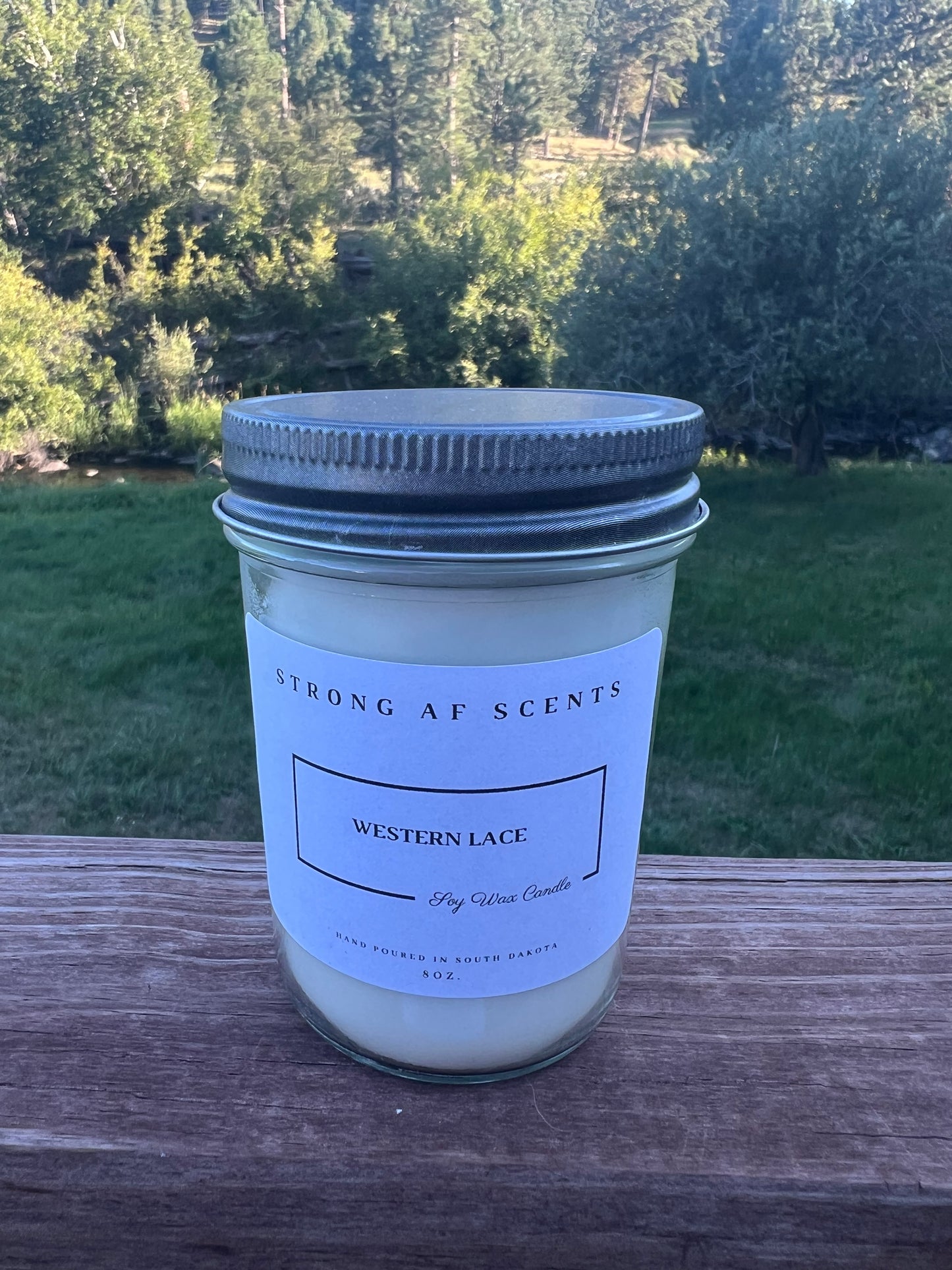 Western Lace Soy Candle -8oz