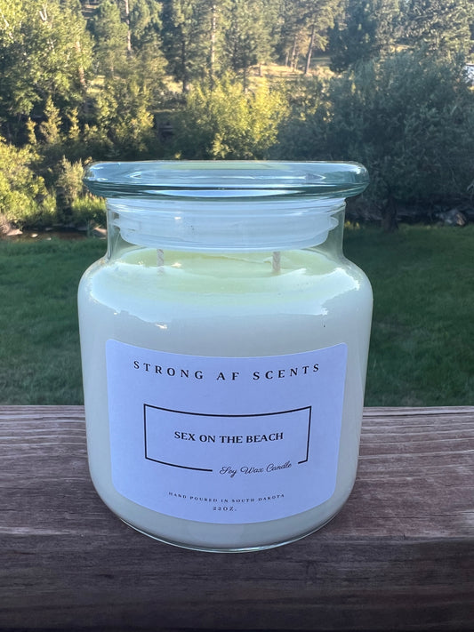 Sex on the Beach Soy Candle  ~ 22 oz