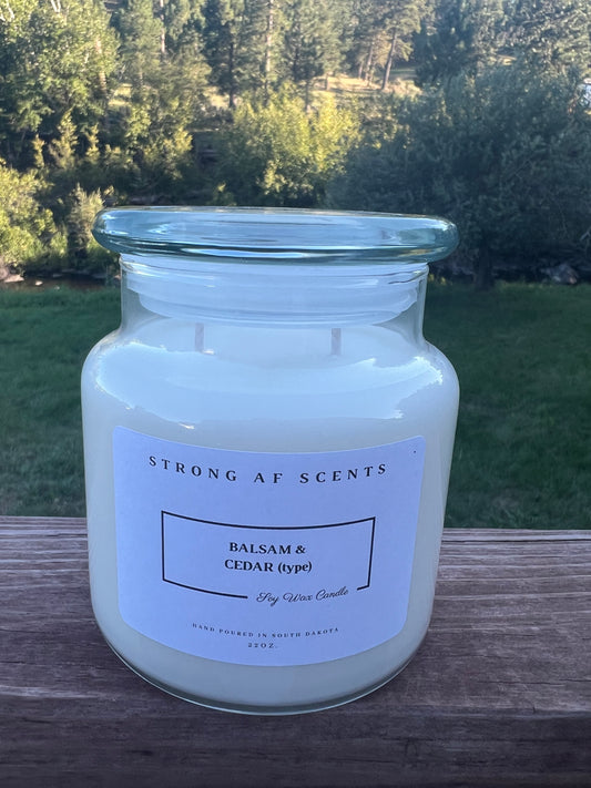 Balsam & Cedar (type) Soy Candle-22 oz