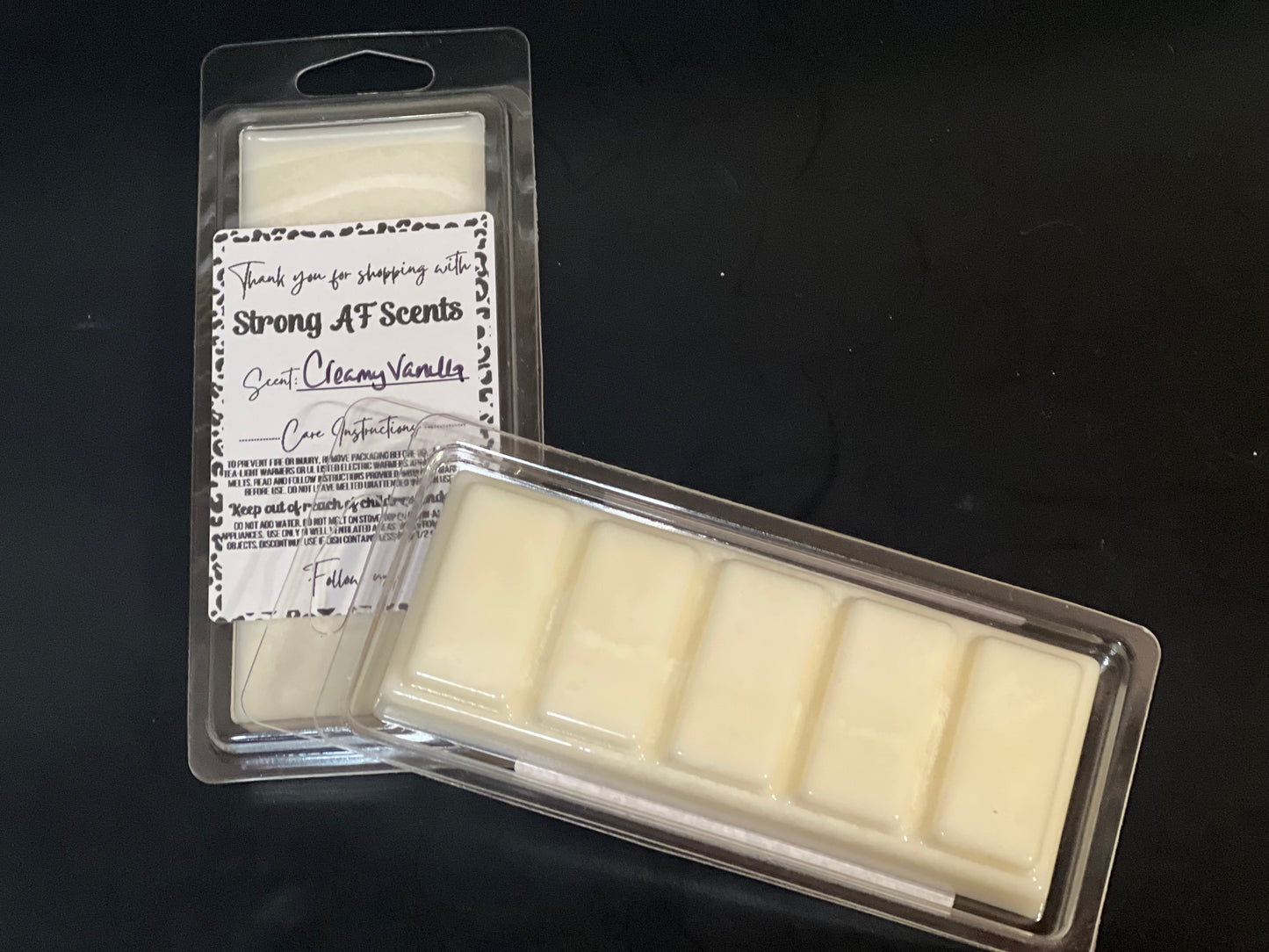 Creamy Vanilla Wax Snap Bar