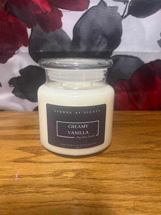 Creamy Vanilla Soy Wax Candle ~22oz