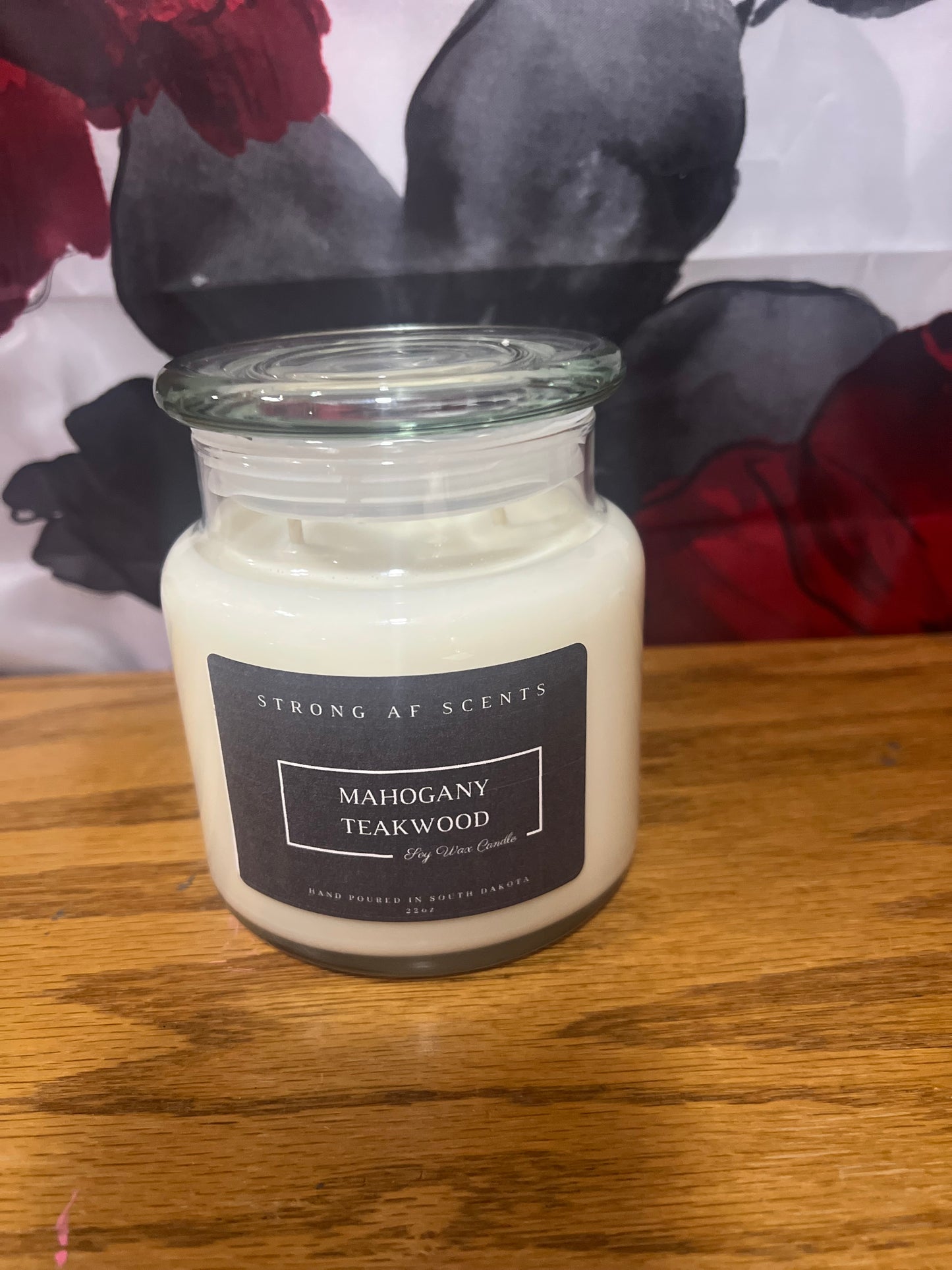 Mahogany Teakwood (type) Soy Candle 22 oz