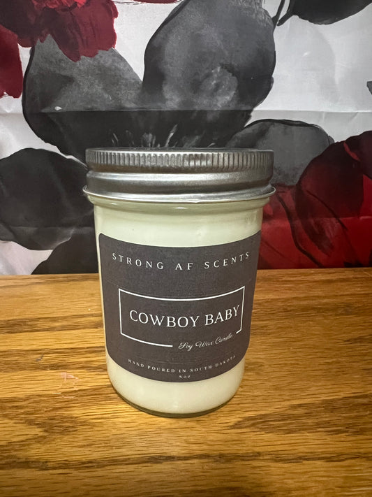 Cowboy Baby Soy Wax Candle ~ 8oz