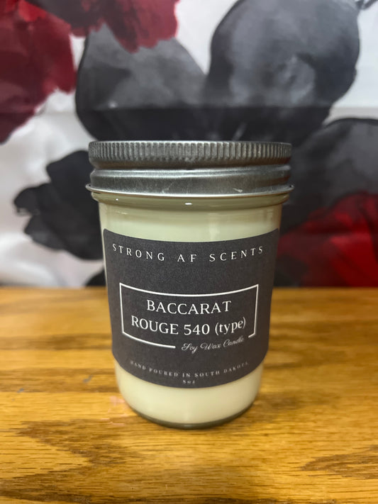 Baccarat Rouge 540 (type) Soy Candle ~8oz