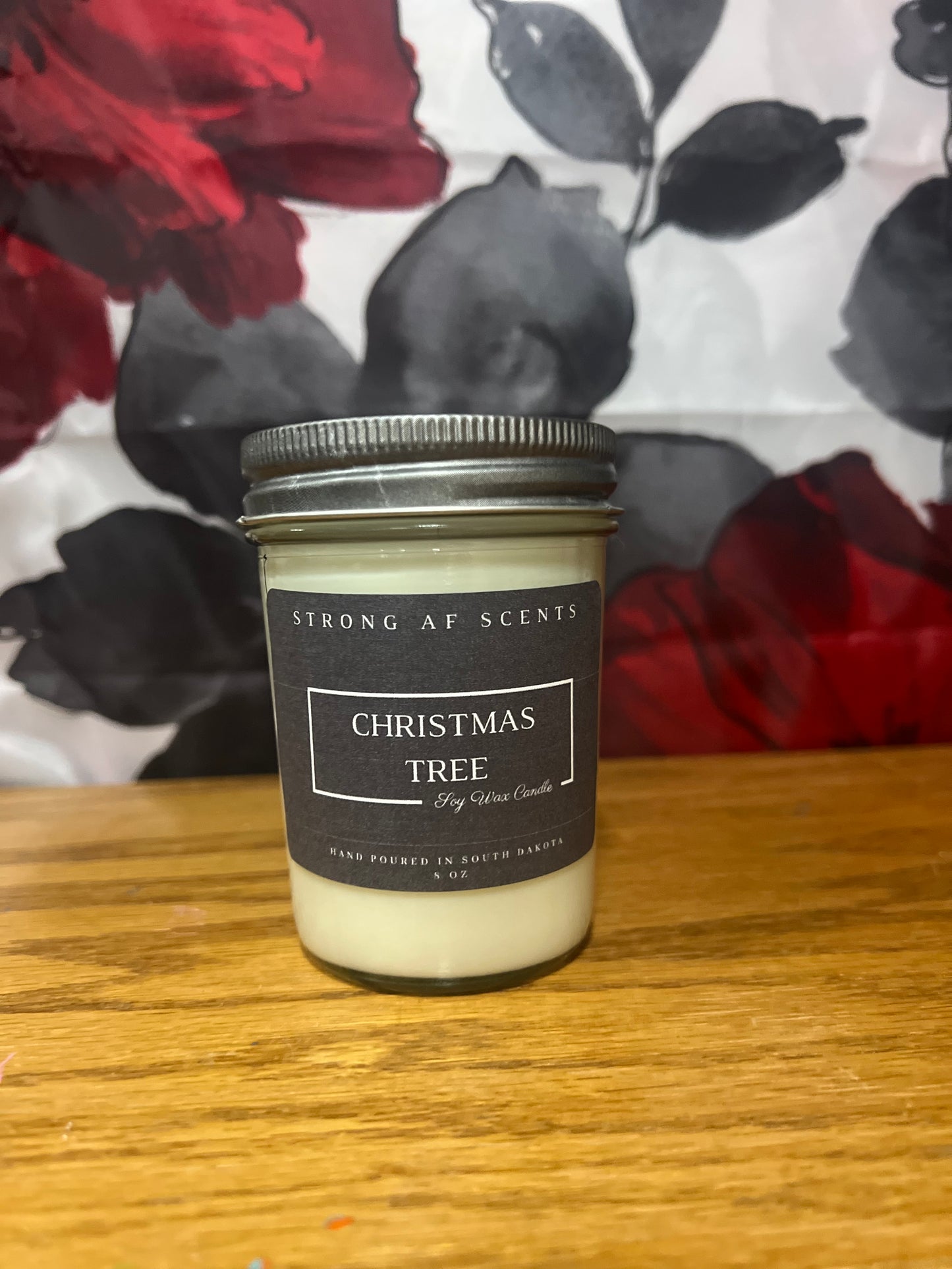 Christmas Tree Soy Candle ~8oz